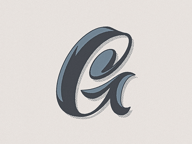 36 Days of Type - G by Nick Matej on Dribbble