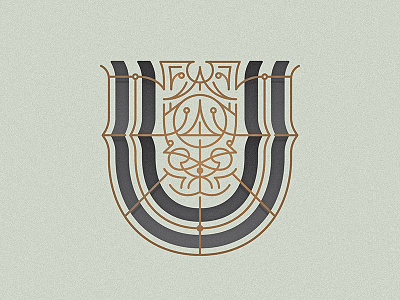 36 Days of Type - U 36daysoftype drop cap letter lettering monoline ornament type typography u