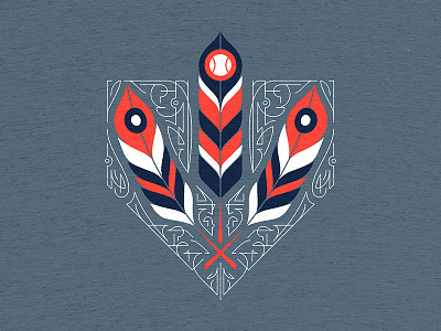Cleveland Indians Shirt apparel baseball cleveland feather illustration indians majorleague mlb ohio tshirt