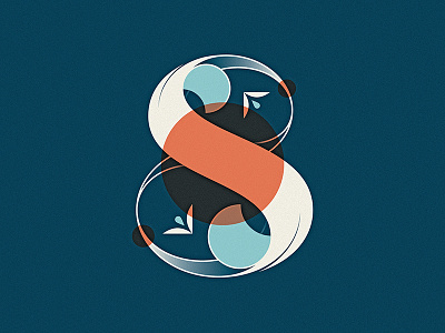 36 Days of Type - 8 36daysoftype 8 capital dropcap eight illustration letter lettering pattern type typography vector