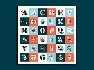 36 Days of Type Poster 36daysoftype dropcap illustration letter lettering number poster screen print type typography vector