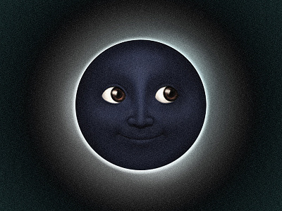 eclipse 2017 eclipse emoji illustration illustrator moon photoshop sky solar eclipse sun