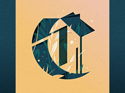 C 36 days of type c drop cap floral goodtype illustration letter lettering logotype ornament type