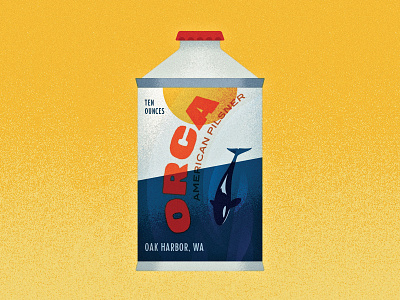 12/31 - Whale alcohol beer illustration illustrator inktober inktober 2018 label design ocean orca shamu texture vectober vector whale