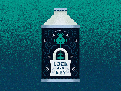 13/31 - Guarded alcohol beer can flower illustration illustrator inktober inktober 2018 key label lock padlock texture vectober vector vines