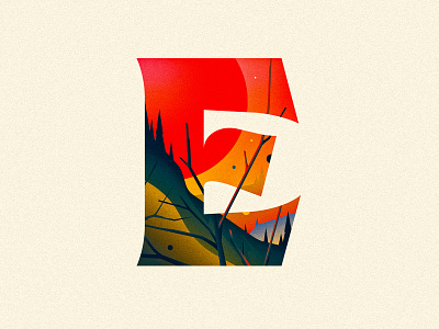 E 36 days of type 36daysoftype design drop cap dropcap e illustration illustrator letter lettering ornament texture type typography vector