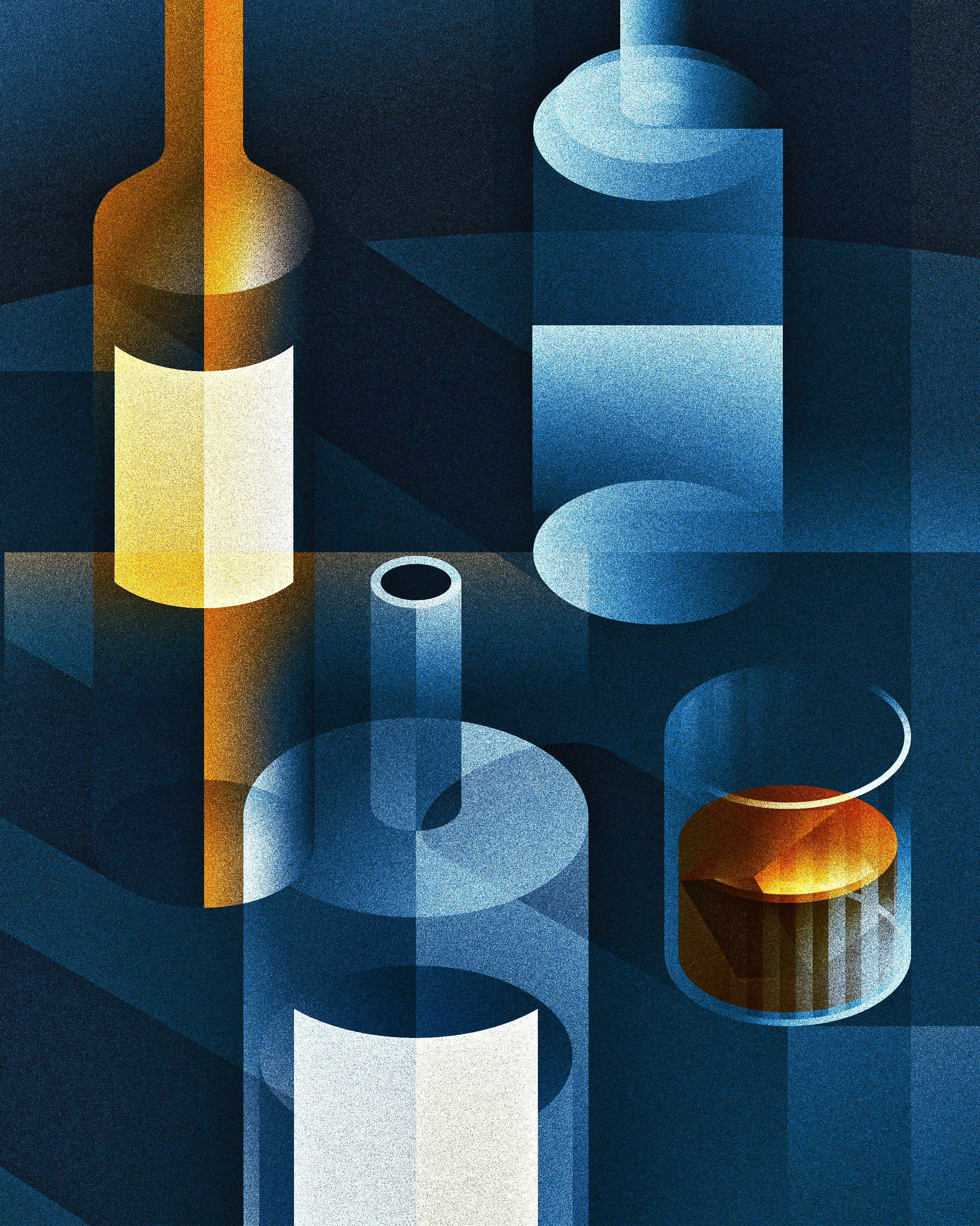 art deco cocktail by Nick Matej on Dribbble