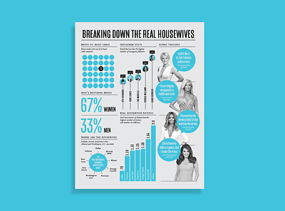 The Real Housewives Infographic data visualization graphic design infographic infographic design