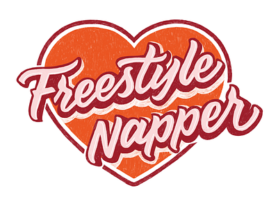 Freestyle Napper hand drawn illustration lettering