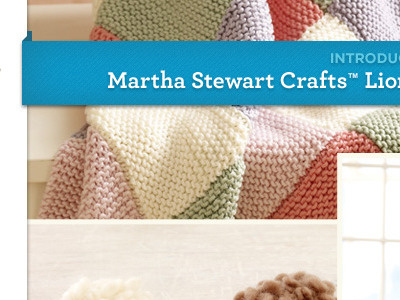 Martha Stewart Crafts Yarn Microsite concept martha stewart microsite yarn