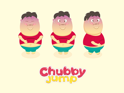 Chubby Jump: Main Character Illustration adobe illustrator cc android game character design chubbyjump fun game game design storyboard ui design wip