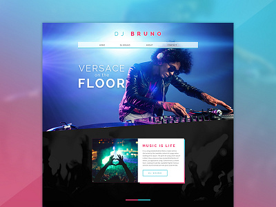 Entertainment Landing Page