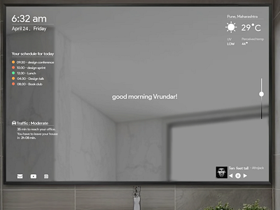 smart mirror - user interface