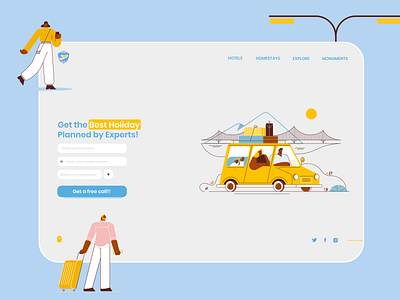 Landing page design