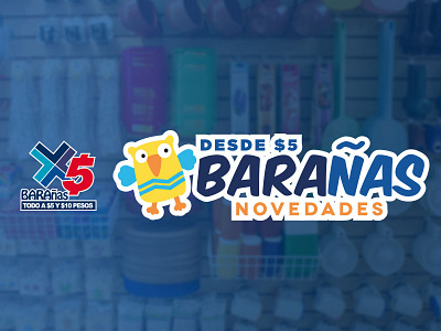 Barañas Novedades Redesign. logo redesign