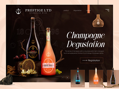 Degustation Prestige Group ODESSA champagne ui ux wine