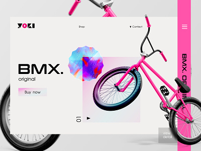 BMX Shop bike bmx design minimalism shop ui ux
