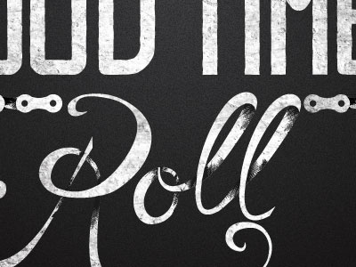 Roll lettering sketch texture typography
