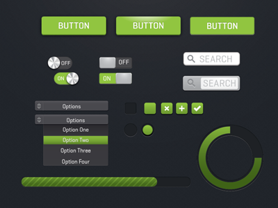 Green Ui Sketch app button buttons design interface kit sketch ui