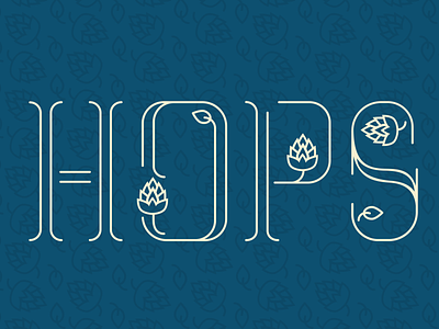 Hops Font beer display font font fontself hops type type art typedesign vector