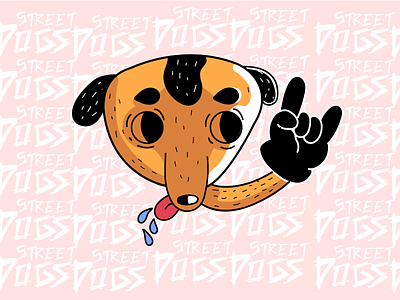 Street Dogs characterdesign dogs illustration illustrator punk punkrock vector vectorart