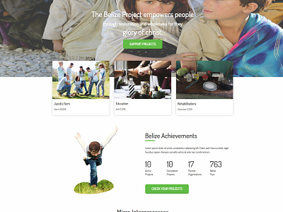 Belize Web branding css design illustration jquery ui ux