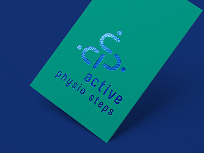 Physiotherapy studio logo branding design flat logo minimal vector