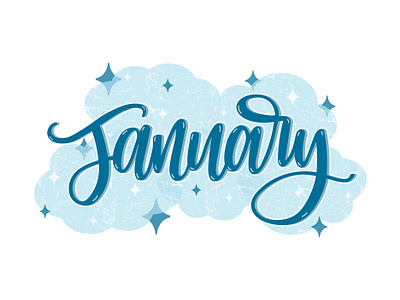 January Graphic by Emma Renée Norwell on Dribbble