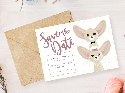 Fennec Fox Save the Date