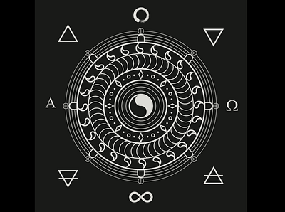 Focus/Balance asymmetric balance black and white element focus mandala spiritual symmetry