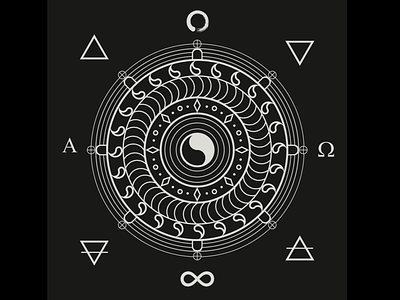 Focus/Balance asymmetric balance black and white element focus mandala spiritual symmetry