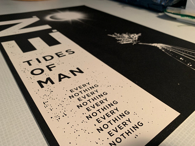 Tides Of Man - Every Nothing Screen Printed Poster