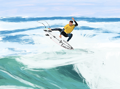 JACK FREESTONE adobe art billabong branding design graphic graphic design illustration illustrator minimal ocean surf surfer surfing vector waves web