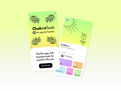 ChakraTools App app for psychics energetic technology figma intuitive technology product design