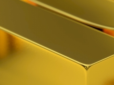 Golden 3d image gold rendering