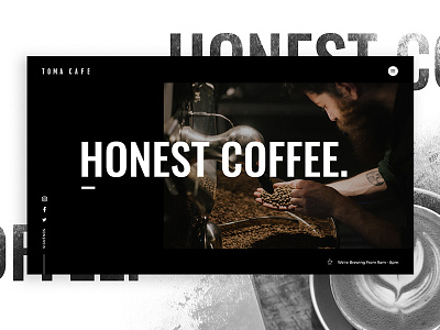 Toma Café Home Page cafe coffee coffee shop grunge hipster coffee home page latte madrid toma café ui user experience ux