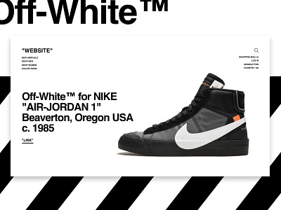 Off-White™ "WEBSITE" - V2 airjordan collab helvetic jordan nike off white offwhite sneakers virgil virgilabloh