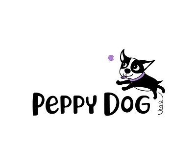 Peppy Dog Logo Design branding cute art design logo vector