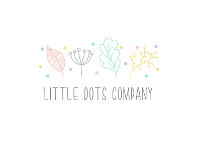 Little Dots Company Logo Design branding design logo typography vector