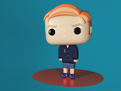 A self portrait type pop figure I made of myself in Blender3D