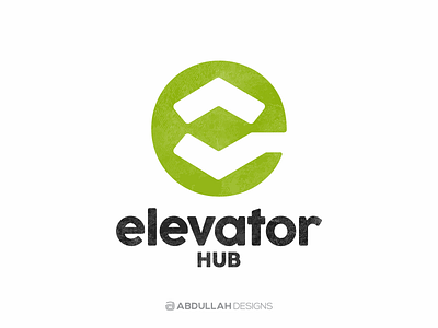 Elevator Hub abdullah designs branding contemporary dribbble elegant elevator hub illustration instagram logo design logodesign logotype minimal