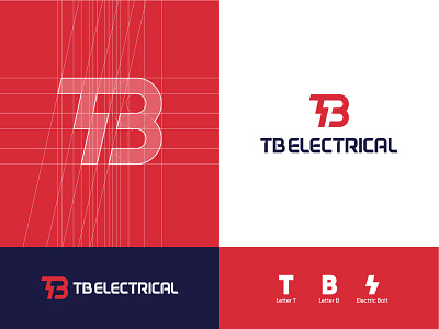 TB Electrical abdullah designs branding contemporary dribbble instagram logodesign logomark logotype minimal minimalist logo tb typography