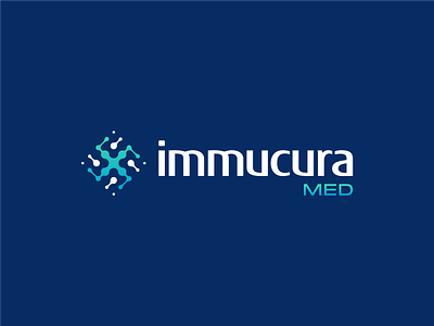 Immucura Med 3d abdullah designs branding cancer contemporary cure design health illustration instagram logo logo design logodesign logotype medical minimalist modern logo