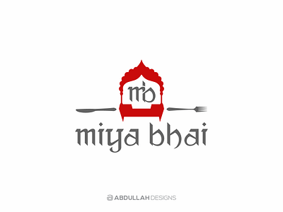 Miya Bhai abdullah designs branding canada downtown illustration indian indian restaurant instagram logo logo design logodesign logotype miya bhai toronto vector