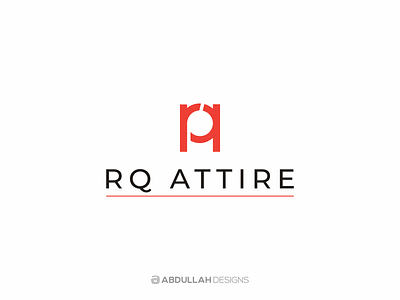 RQ Attire abdullah designs apparel apparel logo art attire branding contemporary dribbble fashion instagram logo logo design logodesign logomark logotype minimal monogram vector