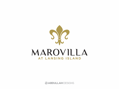 Marovilla abdullah designs branding contemporary fleur de lis fleur de lis hotel illustration instagram logo logo design logodesign logos logotype vector