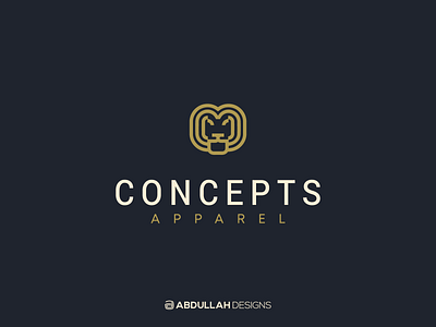 Concepts Apparel abdullah designs apparel brand branding clothing contemporary dribbble illustration instagram lion lion logo lionhead logo design logodesign logotype minimal vector