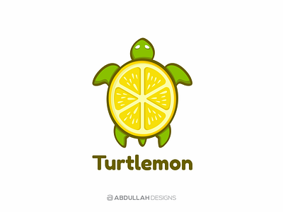 Turtlemon - Logo for Sale abdullah designs branding character logo contemporary dribbble illustration instagram logodesign logoforsale logotype mascot logo minimal typography