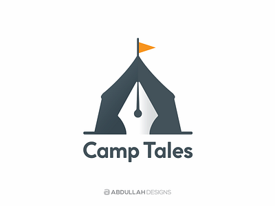 Camp Tales abdullah designs branding camp contemporary dribbble illustration instagram logo logo design logodesign logos logotype minimal stories tales vector
