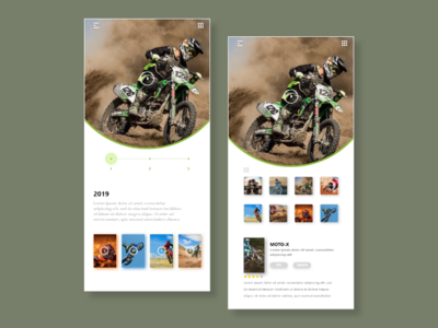 MotoX app design web